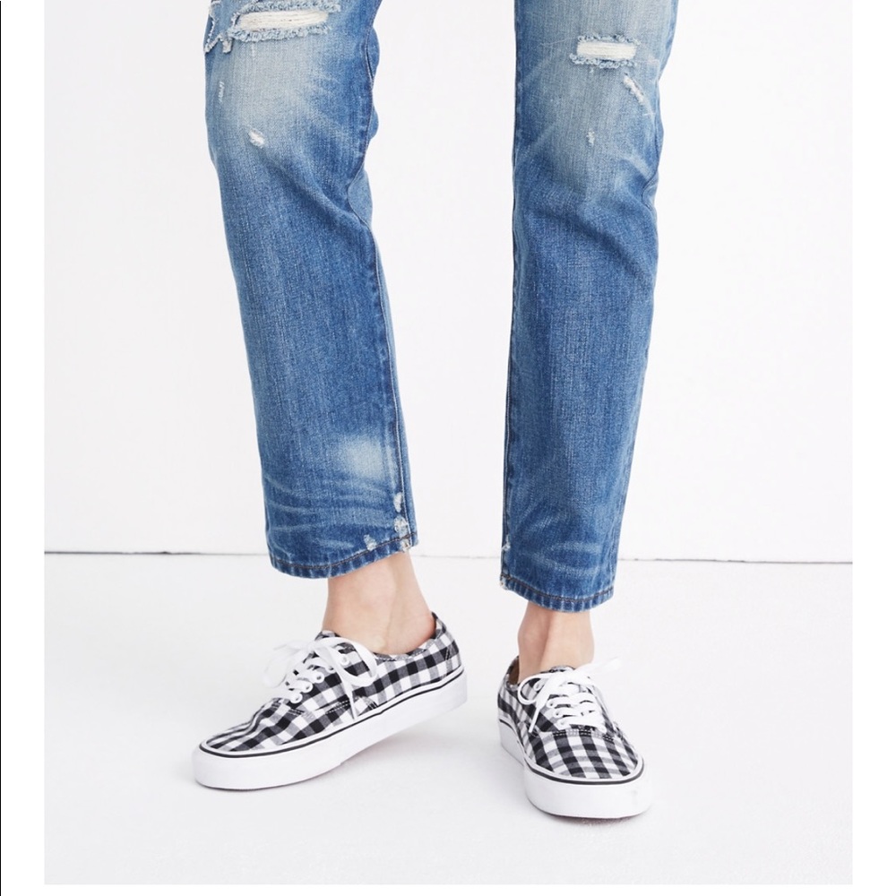 Madewell vans plaid sneakers